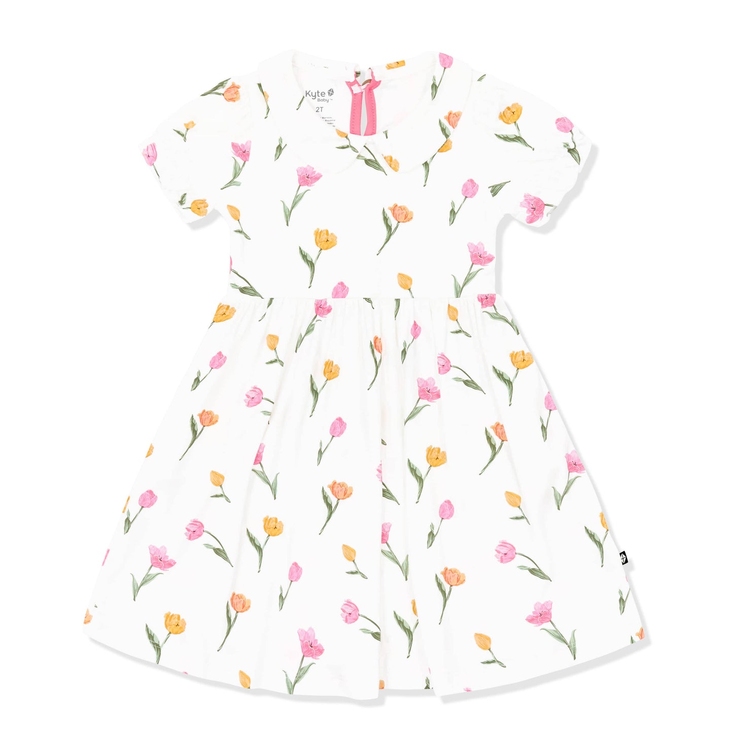 Peter Pan Collar Dress in Tulip